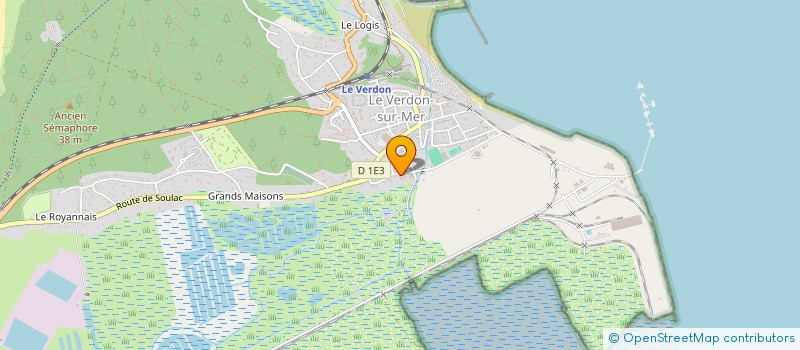 localisation de l'entreprise BRUN  LE VERDON-SUR-MER