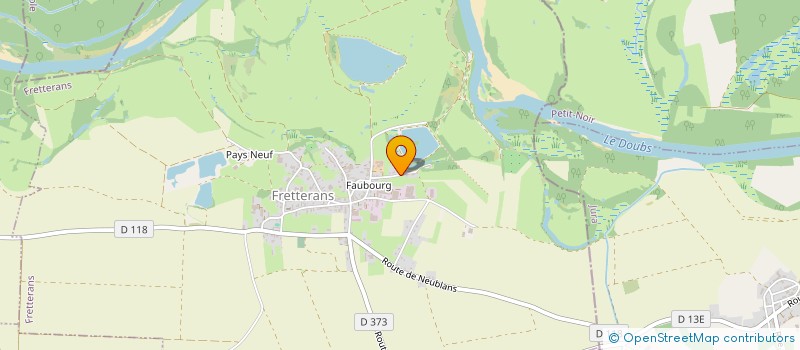 localisation de l'entreprise BRUN  FRETTERANS