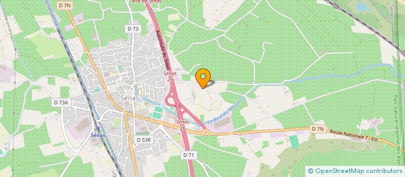 localisation de l'entreprise BRUN BOIS DE CHAUFFAGE  SENAS