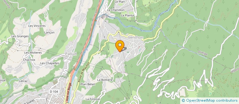 localisation de l'entreprise BRUN CHAUDRONNERIE  ALBERTVILLE