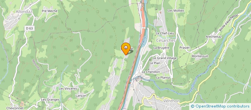 localisation de l'entreprise BRUN D'ETOILE  PALLUD