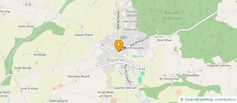 localisation de l'entreprise BRUN D'HAIR  BOURBRIAC