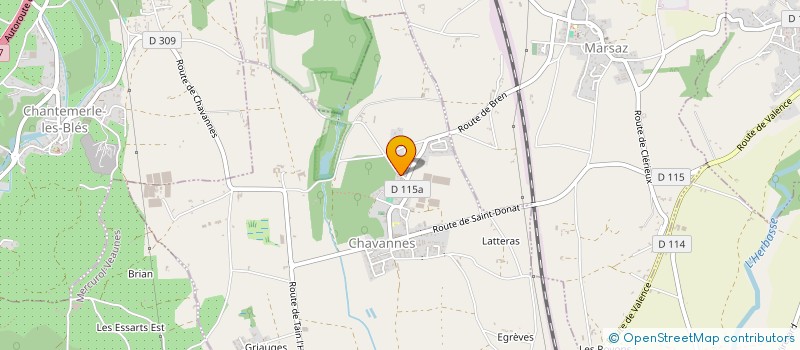 localisation de l'entreprise BRUN'EAU  CHAVANNES