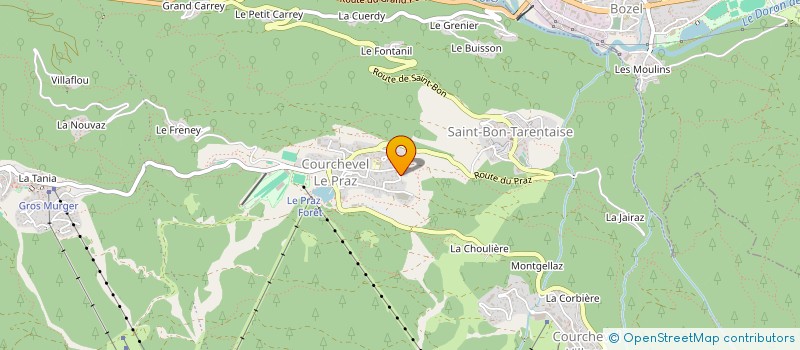 localisation de l'entreprise BRUN FLOUTIER à COURCHEVEL