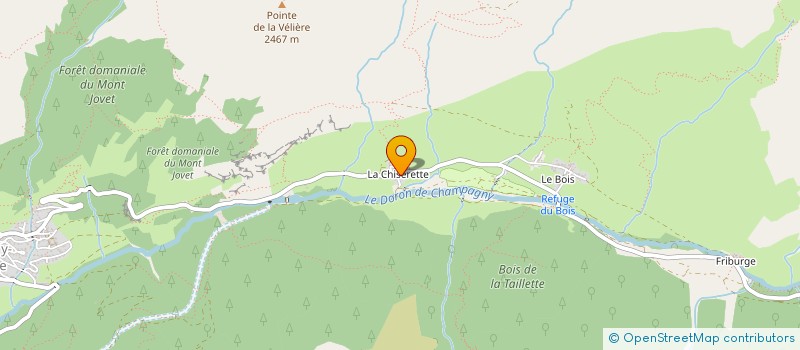 localisation de l'entreprise BRUN FRERES à CHAMPAGNY-EN-VANOISE