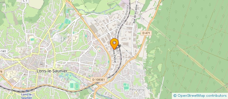 localisation de l'entreprise BRUN HOLDING à LONS-LE-SAUNIER