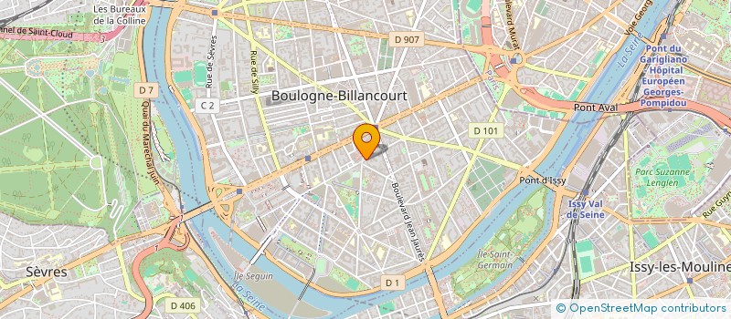 localisation de l'entreprise BRUN IMMOBILIER à BOULOGNE-BILLANCOURT