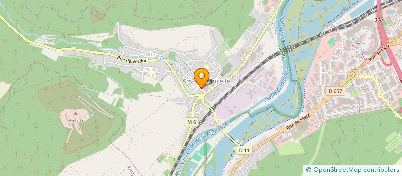 localisation de l'entreprise BRUN JAMES ET CLAUDE BATIMENT  ARS-SUR-MOSELLE