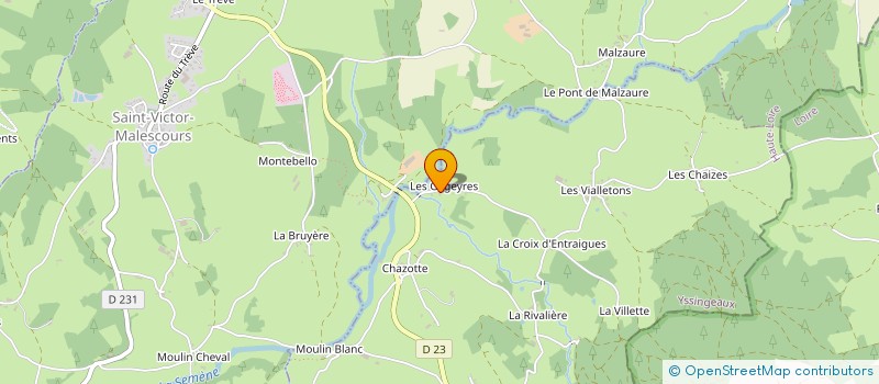 localisation de l'entreprise BRUN MICHEL à SAINT-ROMAIN-LACHALM