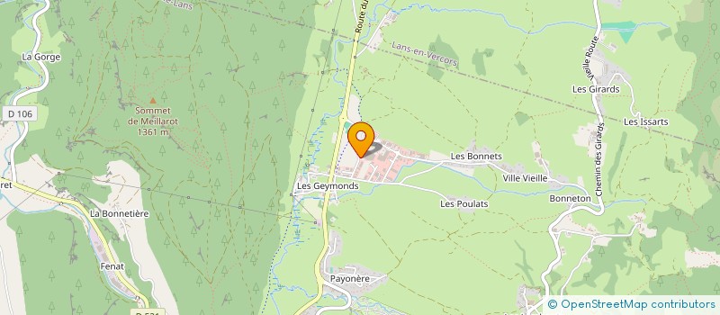 localisation de l'entreprise BRUN MOUTON COUVERTURE  VILLARD-DE-LANS