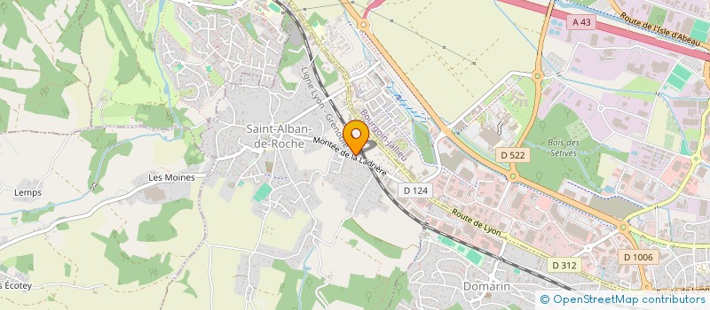 localisation de l'entreprise BRUN PARQUET  SAINT-ALBAN-DE-ROCHE