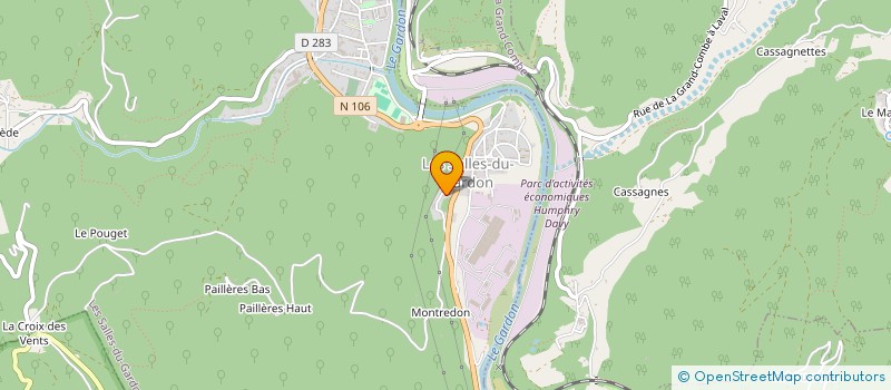 localisation de l'entreprise BRUN REMI  LES SALLES DU GARDON