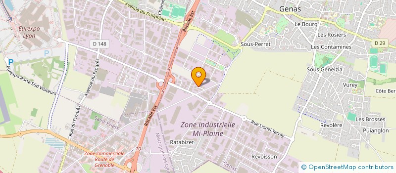 localisation de l'entreprise BRUN'S  GENAS