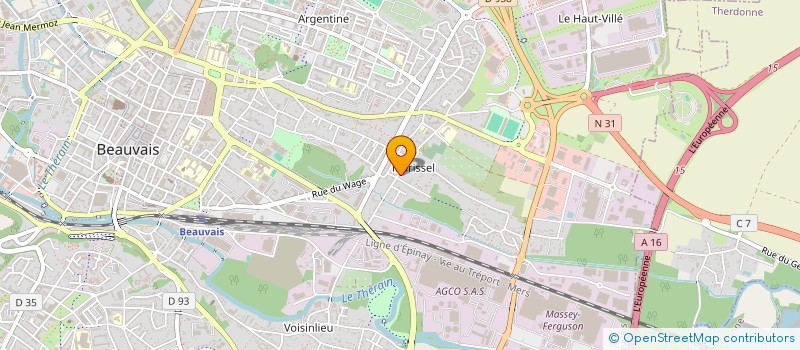 localisation de l'entreprise BRUN S.A.S  GOINCOURT