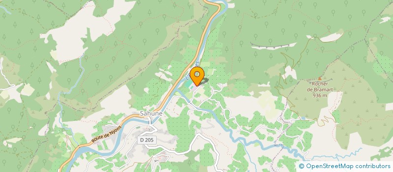 localisation de l'entreprise BRUN TP  SAHUNE