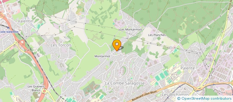 localisation de l'entreprise BRUN WEAR  BESANCON