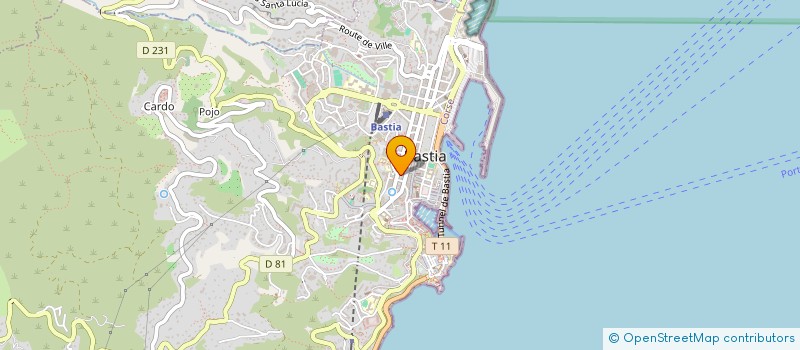 localisation de l'entreprise BRUNA à BASTIA