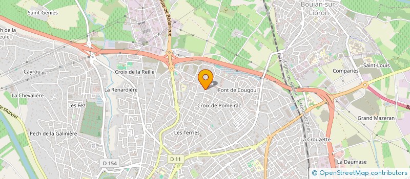 localisation de l'entreprise BRUNA  BEZIERS