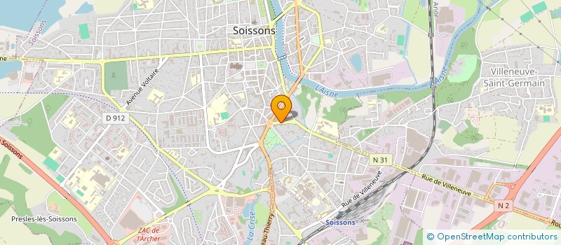 localisation de l'entreprise BRUNARDECO à SOISSONS