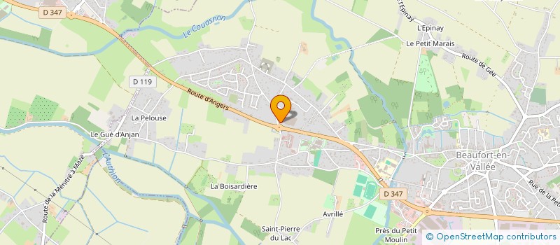 localisation de l'entreprise BRUNAT IMMOBILIER  BEAUFORT-EN-ANJOU