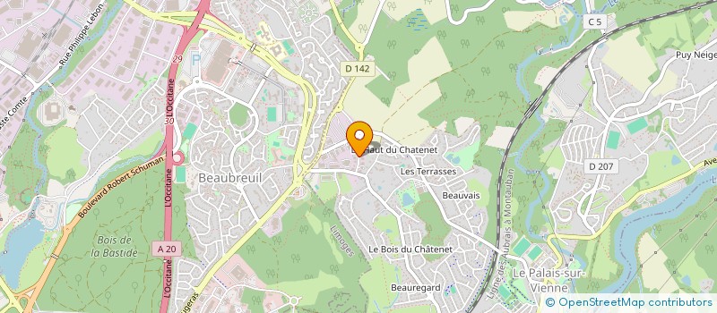 localisation de l'entreprise BRUNATA ZENNER à LIMOGES