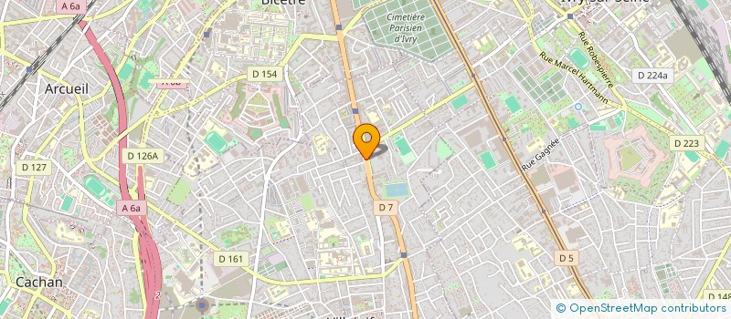 localisation de l'entreprise BRUNATE à VILLEJUIF