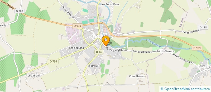localisation de l'entreprise BRUNAUD AUTO à GENAC-BIGNAC