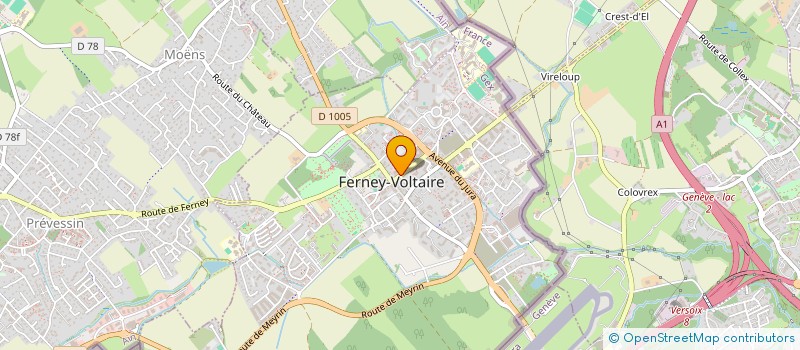 localisation de l'entreprise BRUNCH HOUSE à FERNEY-VOLTAIRE
