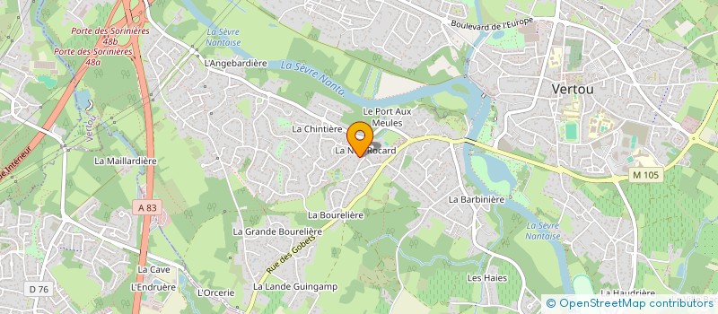 localisation de l'entreprise BRUNEAU  VERTOU