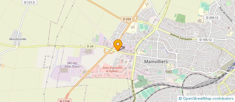 localisation de l'entreprise BRUNEAU CREATIONS à MAINVILLIERS