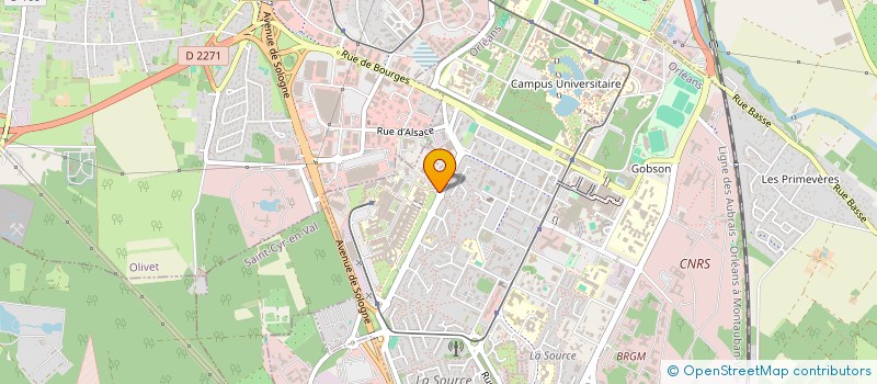 localisation de l'entreprise BRUNEAU NATHALIE à ORLEANS