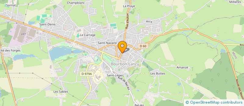 localisation de l'entreprise BRUNEAU PATRICK à BOURBON-LANCY