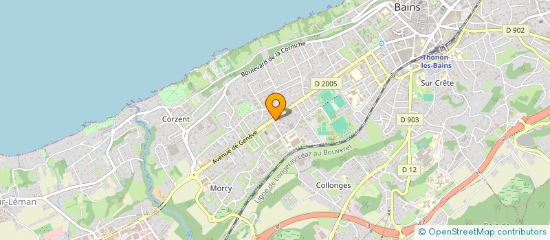 localisation de l'entreprise BRUNEAU SEBASTIEN à THONON-LES-BAINS
