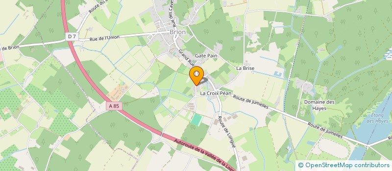 localisation de l'entreprise BRUNEAU TRANSEXPRESS  BRISSAC LOIRE AUBANCE