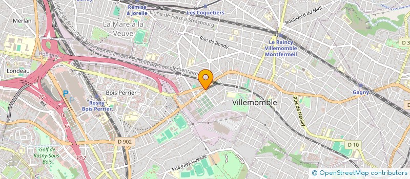 localisation de l'entreprise BRUNECHAY DIFFUSION à VILLEMOMBLE