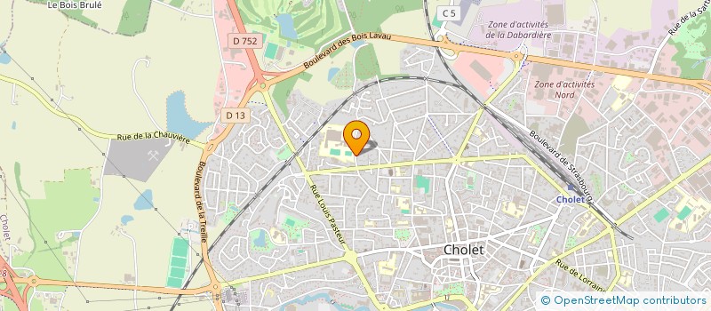 localisation de l'entreprise BRUNEEL IMMOBILIER à CHOLET