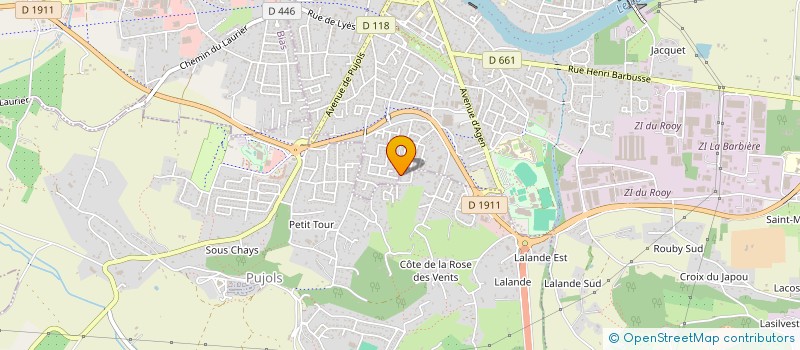 localisation de l'entreprise BRUNEL 2I IMMOBILIER  PUJOLS