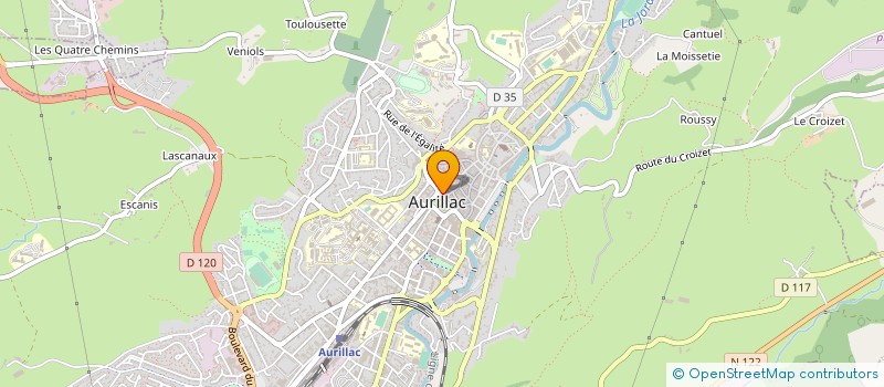 localisation de l'entreprise BRUNEL à AURILLAC