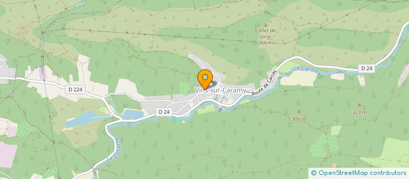 localisation de l'entreprise BRUNEL à VINS-SUR-CARAMY