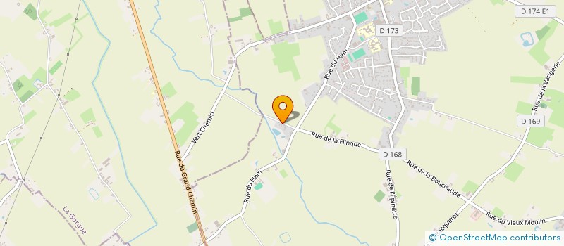 localisation de l'entreprise BRUNEL AFFICHAGE  LAVENTIE