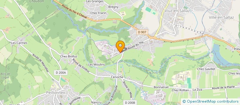 localisation de l'entreprise BRUNEL CHARPENTE  VIUZ-EN-SALLAZ