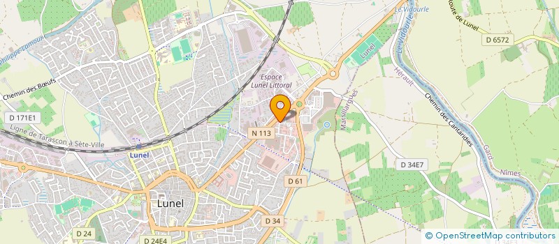localisation de l'entreprise BRUNEL MATERIAUX à LUNEL