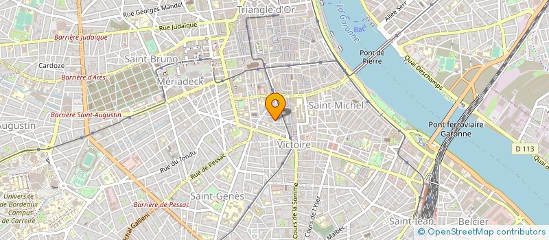 localisation de l'entreprise BRUNEL MATHIEU HAYE LAURENCE  BORDEAUX