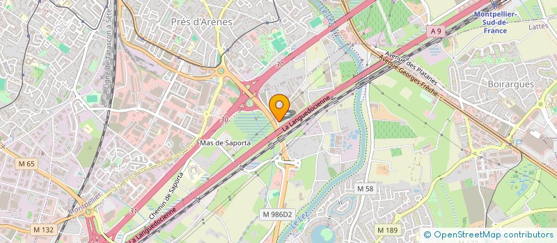 localisation de l'entreprise BRUNEL OLLIER à LATTES