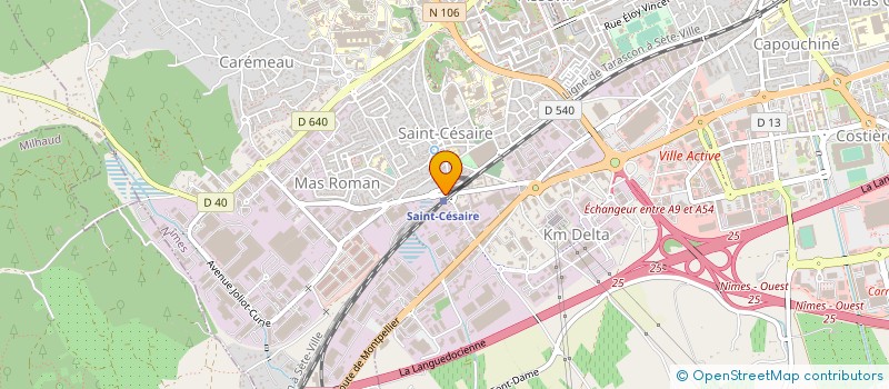 localisation de l'entreprise BRUNEL SAS à NIMES