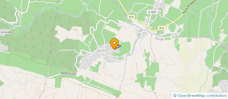 localisation de l'entreprise BRUNEL TRAVAUX PUBLICS  LE PIN