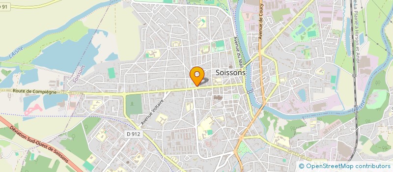 localisation de l'entreprise BRUNELLE à SOISSONS