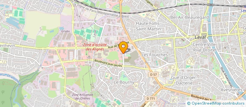 localisation de l'entreprise BRUNET à LAVAL