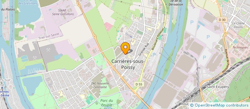 localisation de l'entreprise BRUNET à CARRIERES-SOUS-POISSY