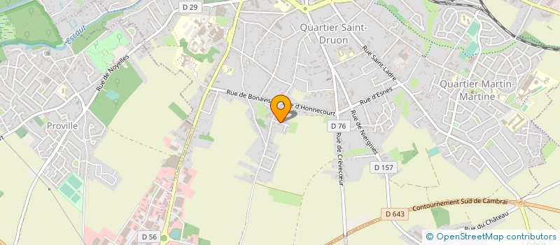 localisation de l'entreprise BRUNET à SERANVILLERS-FORENVILLE